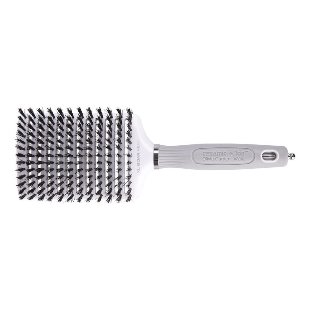 Olivia Garden Ceramic + Ion XL Boar Paddle Brush Vent 13 reaga