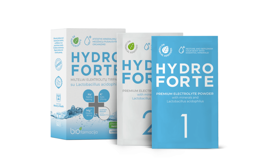 Hydro Forte elektrolüüdid+Lactobacillus, N3+N3