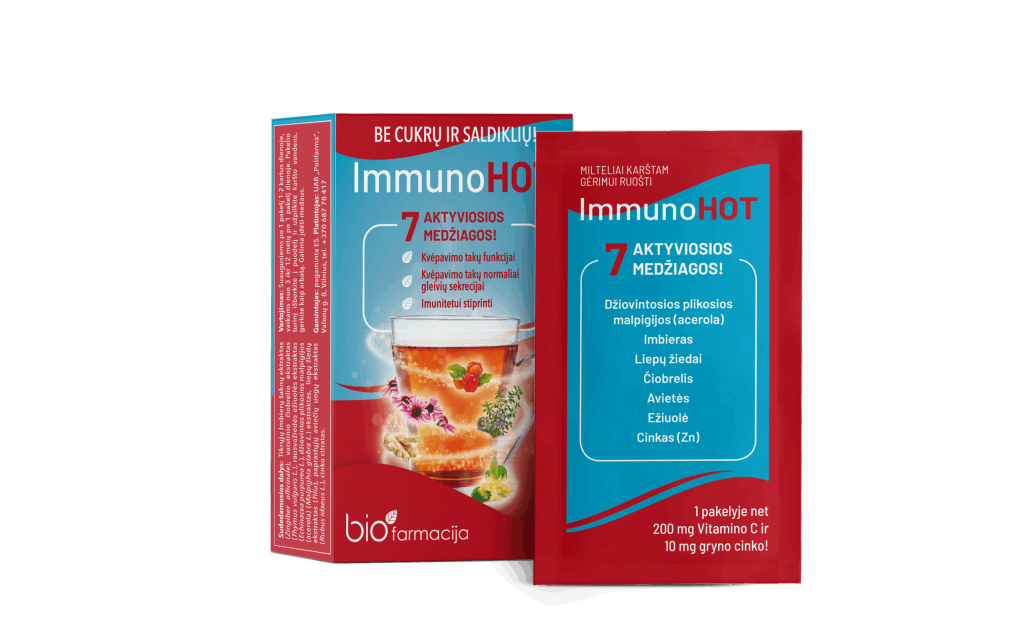ImmunoHot 7 aktiivset toimeainet keha loomuliku kaitsevõime toetuseks!