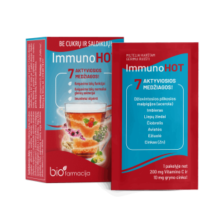 ImmunoHOT ImmunoHot 7 aktiivset toimeainet keha loomuliku kaitsevรตime toetuseks!