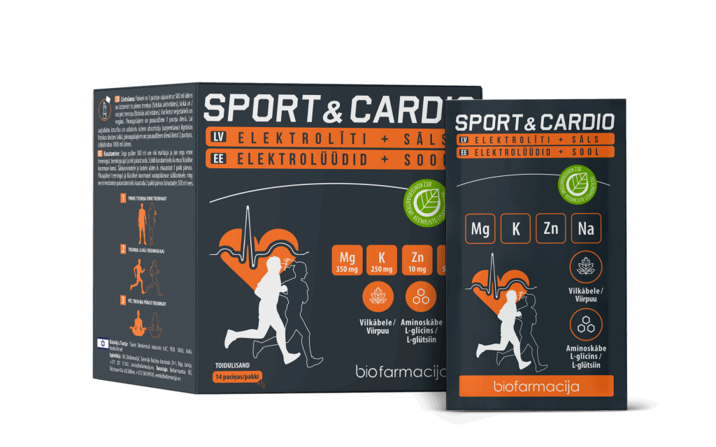 SPORT&CARDIO süsivesik-elektrolüütide pulber, N14