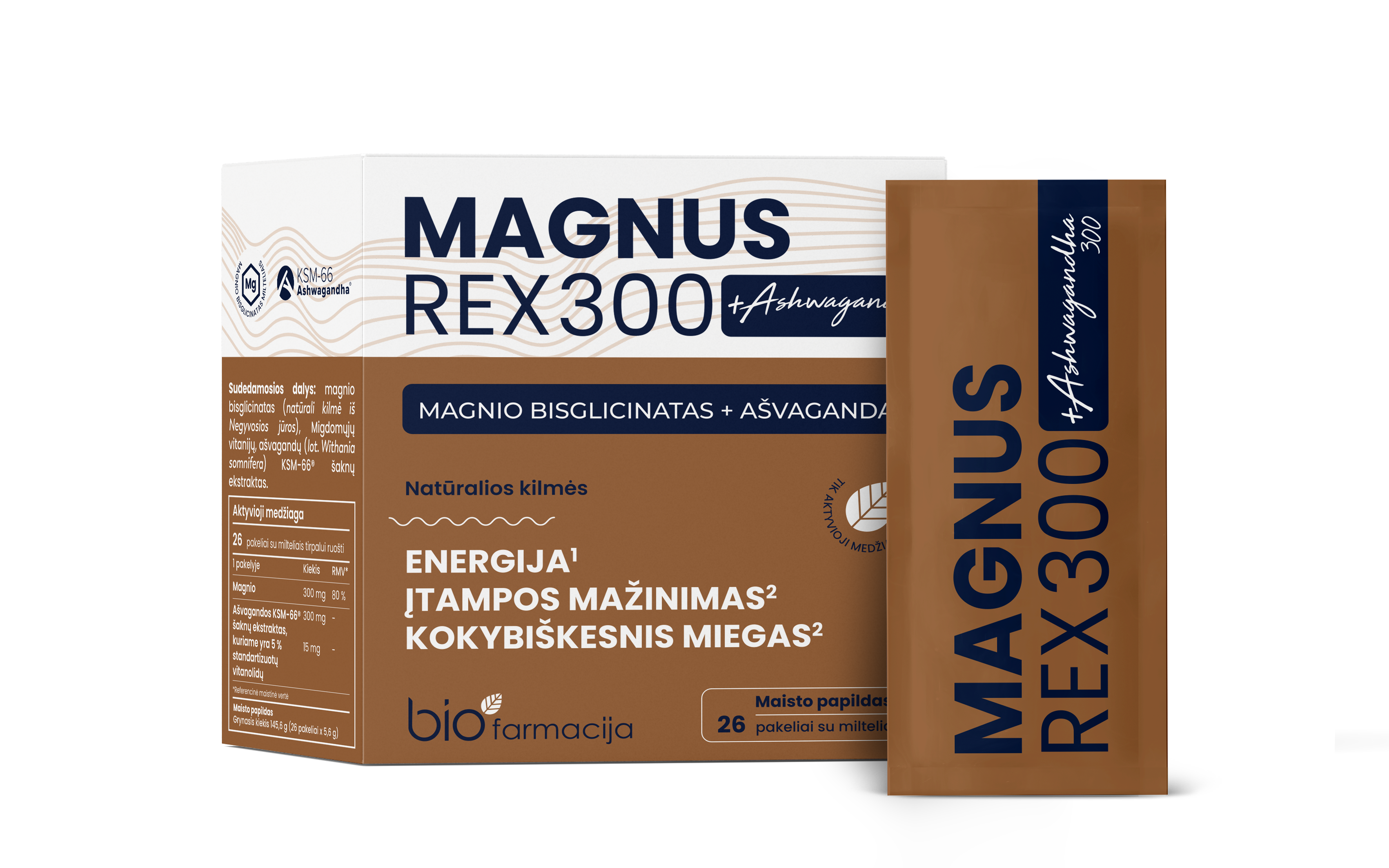 MagnusRex 300mg + Ashwagandha 300mg