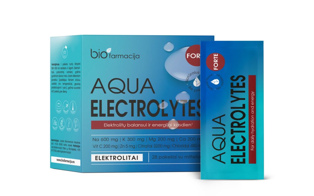 AquaElectrolytes Forte bioaktiivsete elektrolüütide kompleks