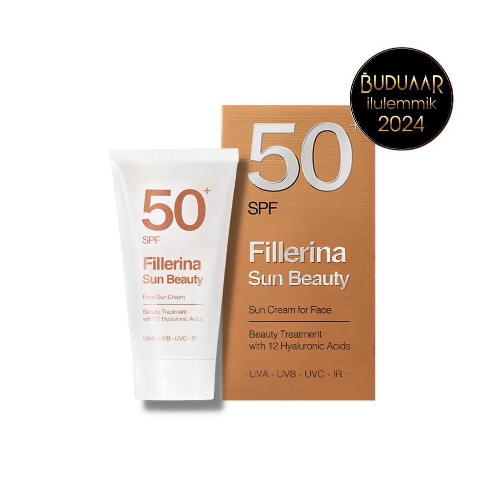 Fillerina Sun Beauty päikesekaitsekreem näole SPF 50+