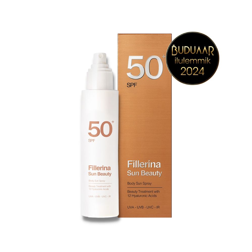 Fillerina Sun Beauty päikesekaitsesprei kehale SPF 50+